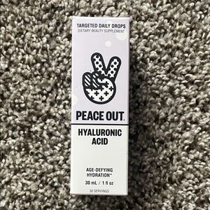 Peace Out Hyaluronic Acid Targeted Daily Drops - Age-Defying Hydration NIB